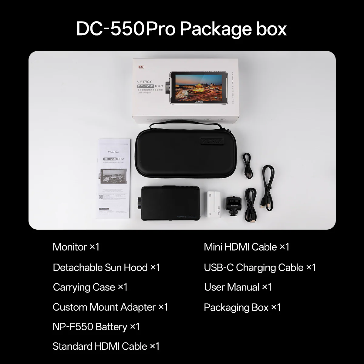 Viltrox DC-550 Portable 5.5 Inch HD Camera Monitor - Image 8
